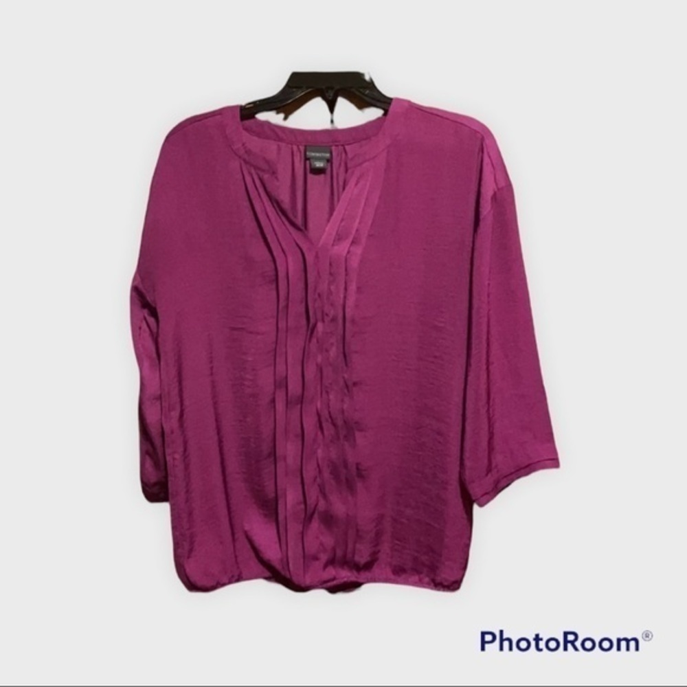 Deep purple business casual work shirt. 063
